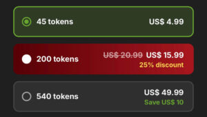 StripChat token price